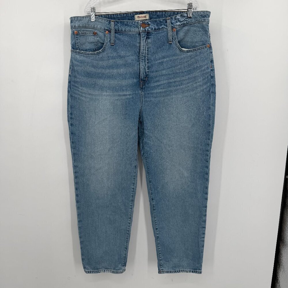 Madewell Women’s Classic Straight Jeans Mid-Rise Size 35 Light Wash